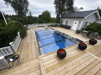 Pooltak Sydney 3×5 (Enkelskena, Antracit)