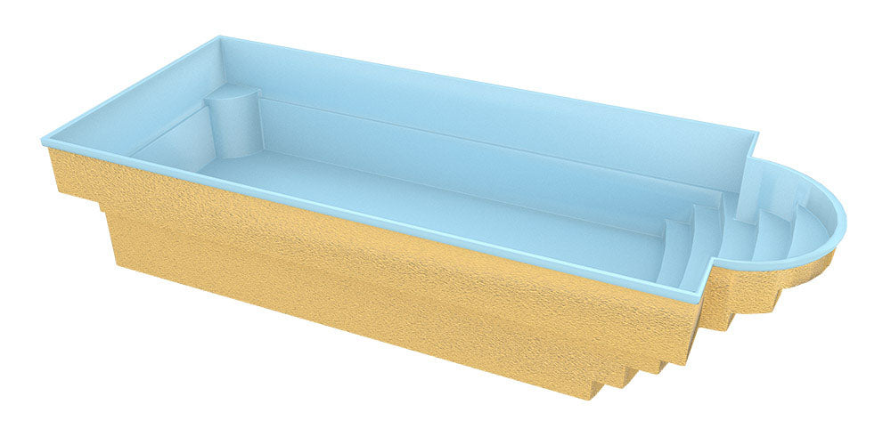 Glasfiberpool Aves 800 8,00m x 3,20m x 1,55m