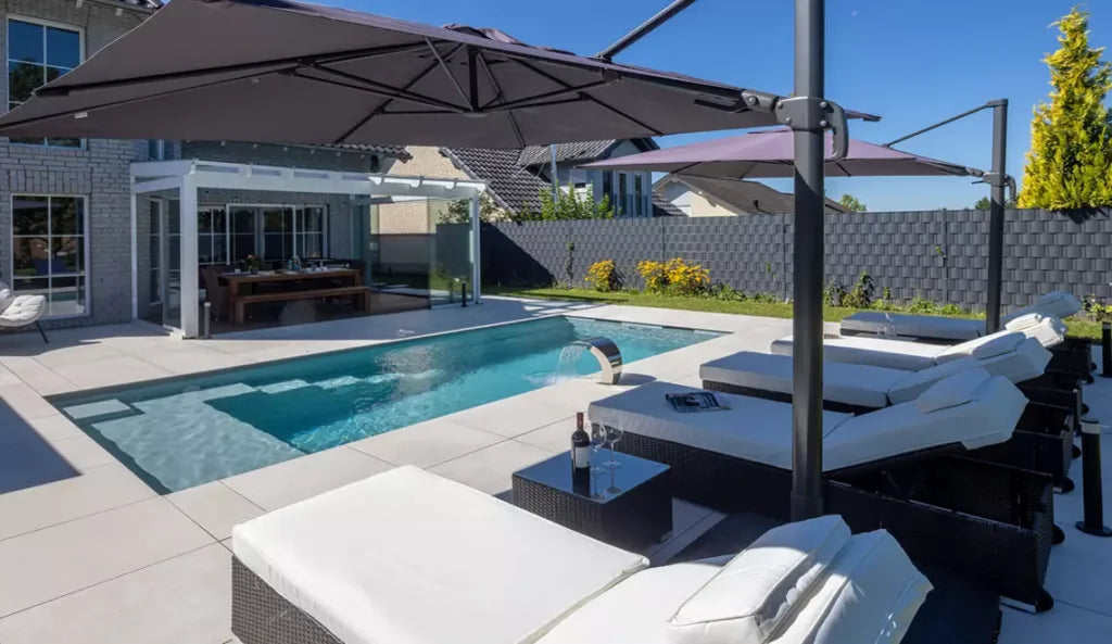 Leisurepools Precision High Waterline 3,2×5,1-8,1m, 1,5m djup