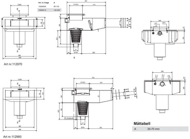 Pahlen Bräddavlopp Classic Wide 385 för linerpool