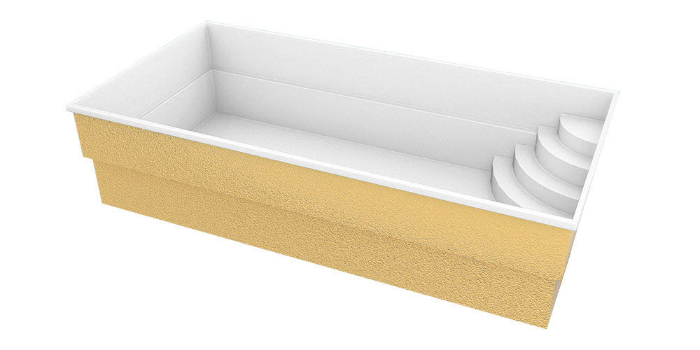 Glasfiberpool Papeete 600 6,00m x 3,00m x 1,50m