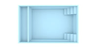Glasfiberpool Bahama 600 6,10m x 3,75m x 1,50m