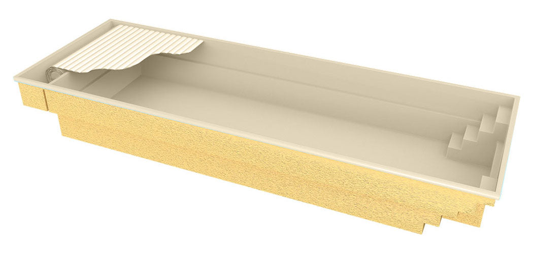 Glasfiberpool Bahama 11 11,10m x 3,75m x 1,50m