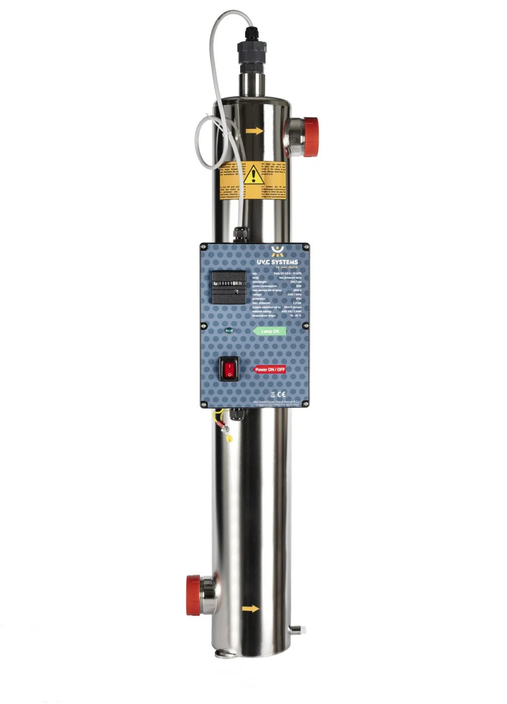 Rostfri Easy-UV 2.0 desinfektion