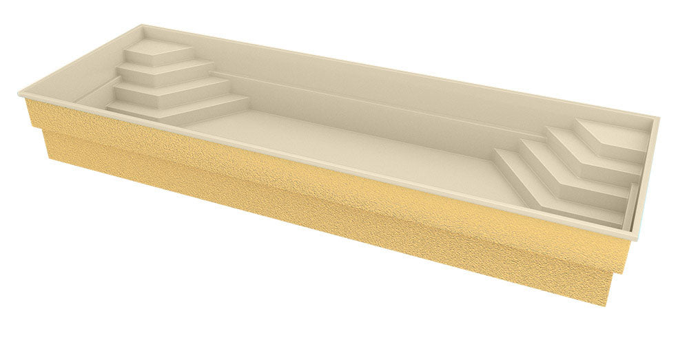 Glasfiberpool Jamaika 11,25m x 3,75m x 1,50m