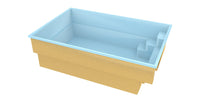 Glasfiberpool Victoria 4,70m x 2,70m x 1,30m