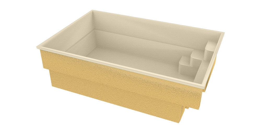 Glasfiberpool Victoria 4,70m x 2,70m x 1,30m