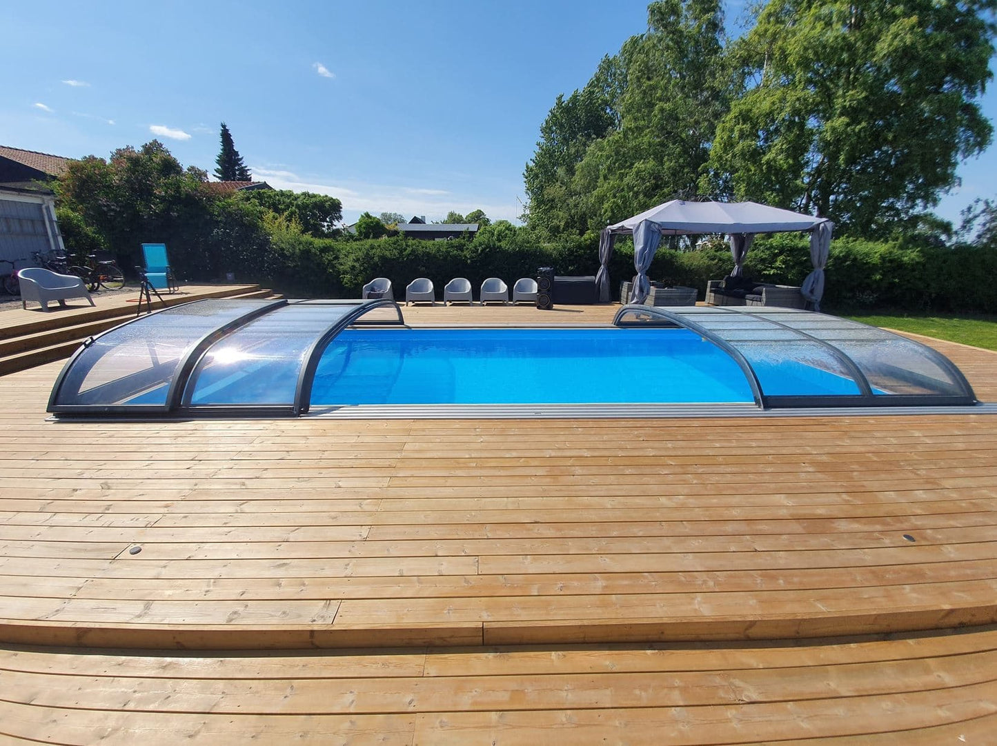 Pooltak NIVO KIT 650B 3×6 (klarglas, sidodörr)