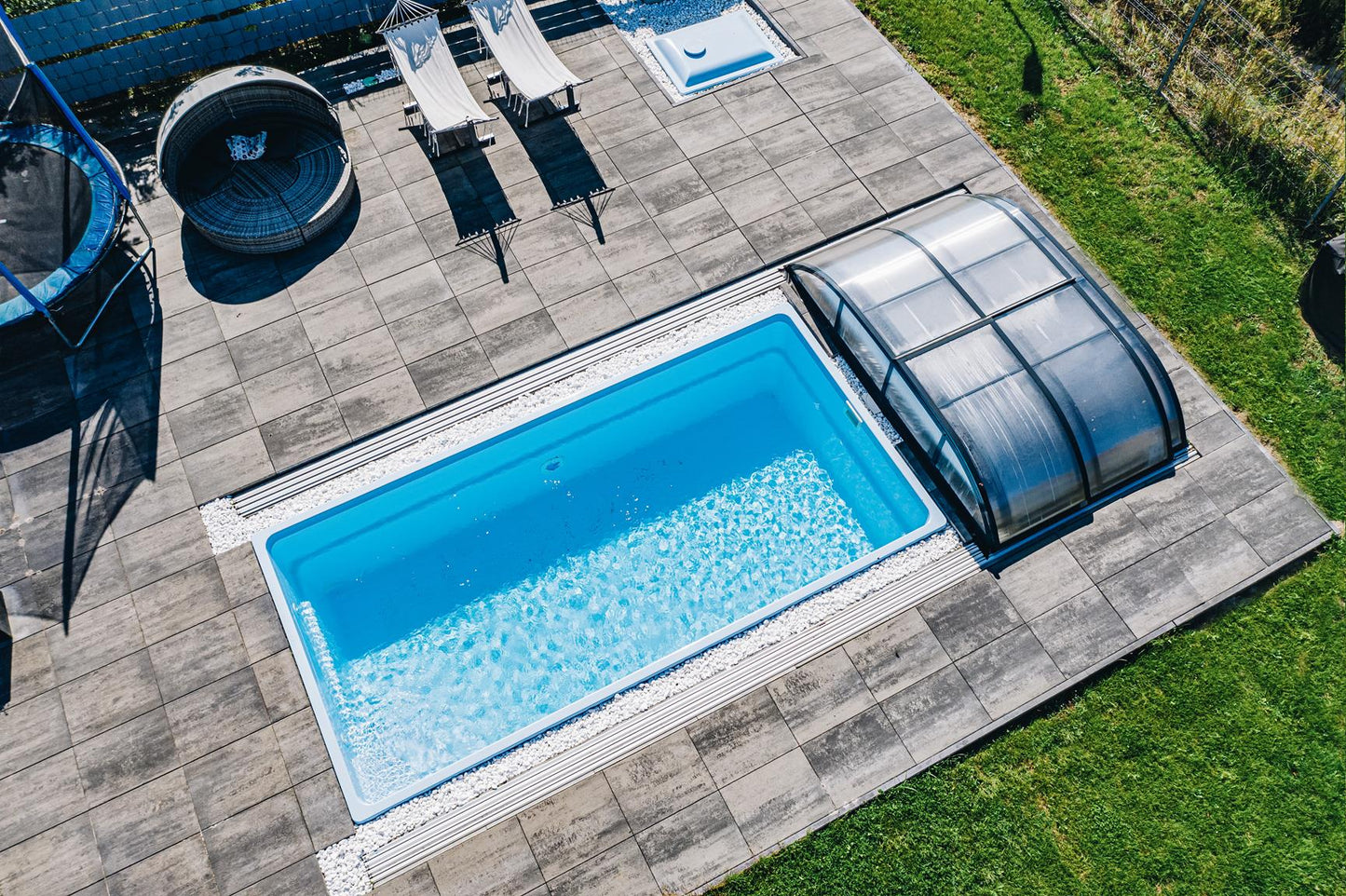 Glasfiberpool Papeete 700 7,00m x 3,50m x 1,50m