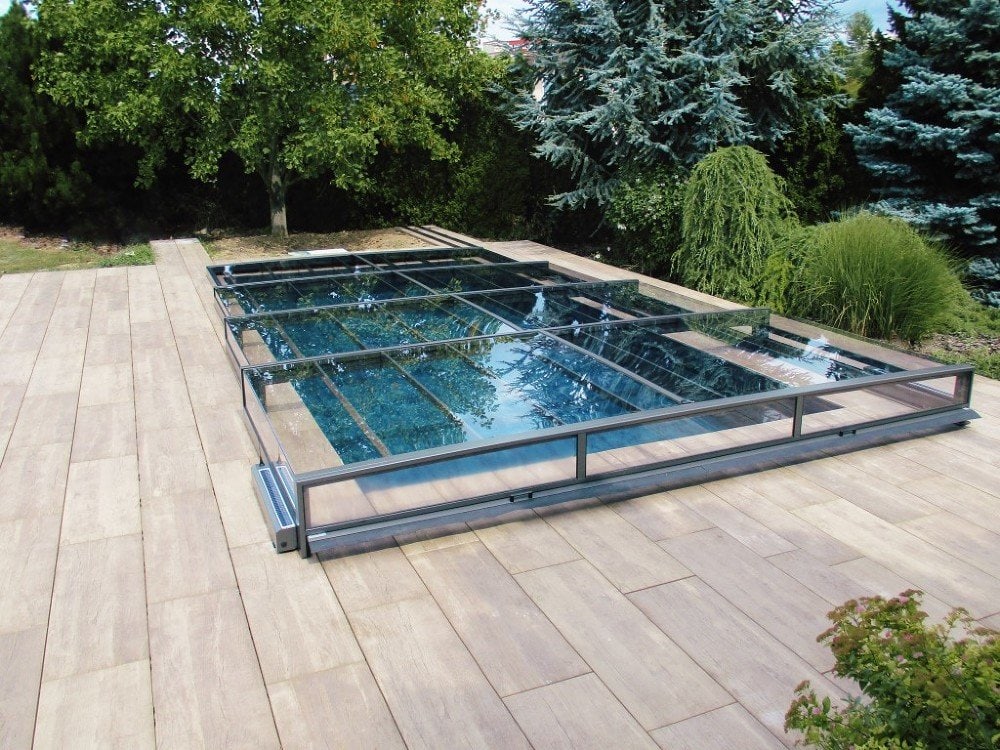 Pooltak Mästare PLUS 4×8 enkelskena, 6mm klarplast