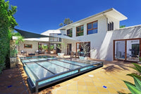 Pooltak Mästare PLUS 4×10 enkelskena, 6mm klarplast