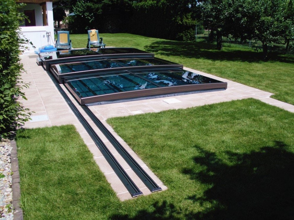 Pooltak Mästare PLUS 4×10 enkelskena, 6mm klarplast