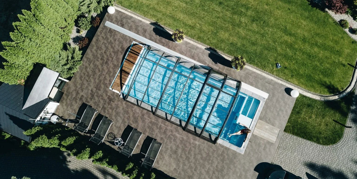 Glasfiberpool Trinidad 9,70m x 3,70m x 1,60m