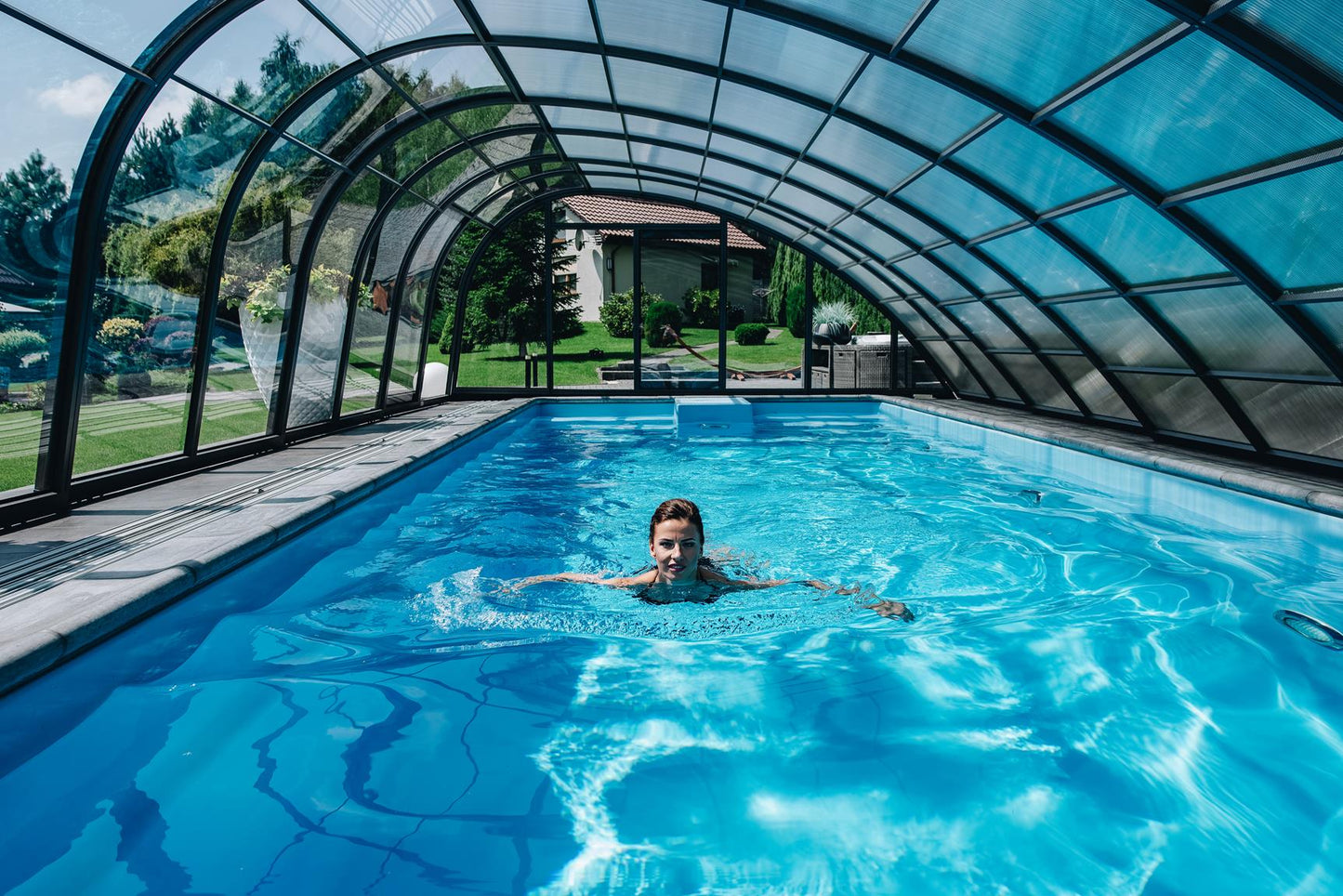 Glasfiberpool Trinidad 9,70m x 3,70m x 1,60m